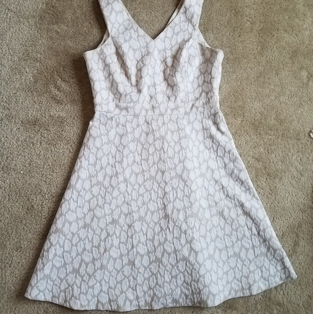 Calvin Klein Linen Patterned Dress